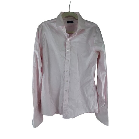 Proper Cloth Hanbury Pink Button-Up Dress Shirt Cotton Slim Fit Mens M - Picture 1 of 11